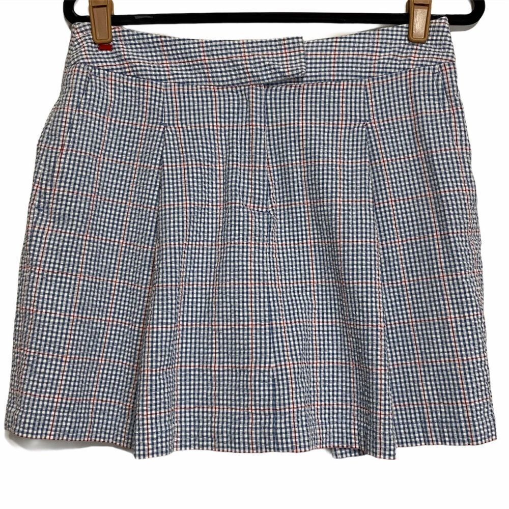 Lizgolf‎ Red White Blue Plaid Golf Skort